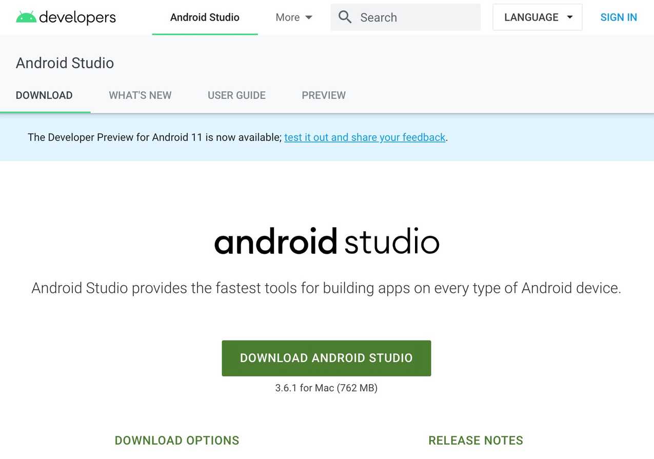 brew install android studio