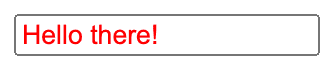 Red input placeholder text
