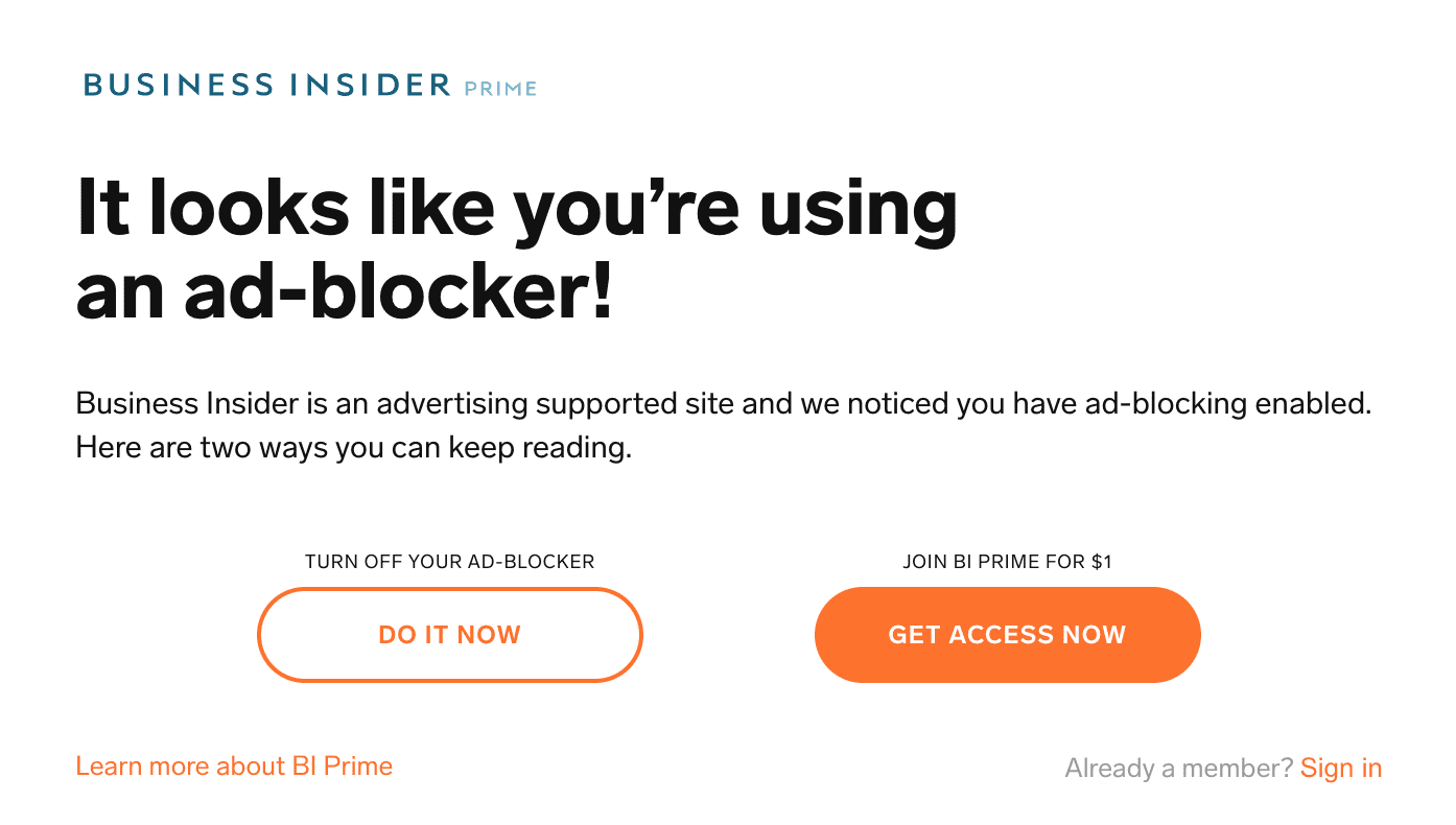 How to disable your adblocker on