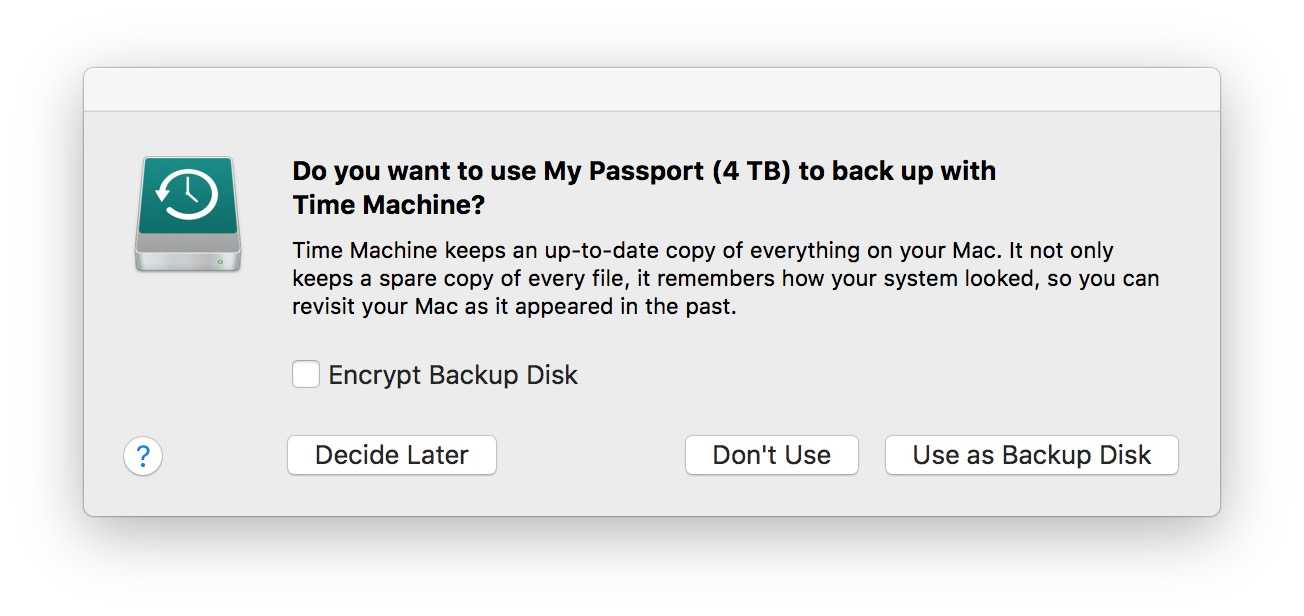 doing backups on my passport for mac