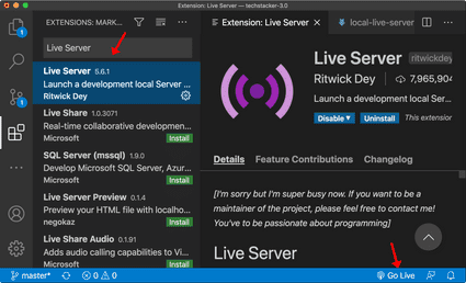 How to Set Up a Local Live Server in Visual Studio Code – Techstacker