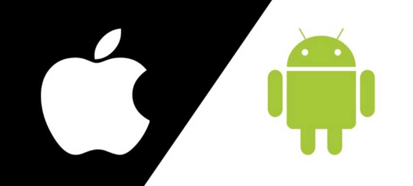 Apple and Android logo